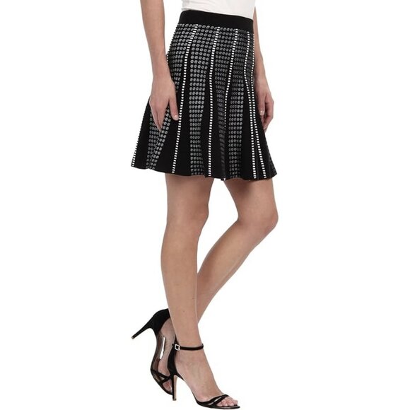 BCBGMaxAzria Yaz Piping Trim A-Line Skirt ASO Taylor Swift - Picture 4 of 12